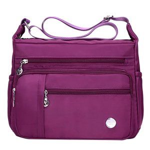Women Shoulder Handbag Roomy Multiple Pockets Bag